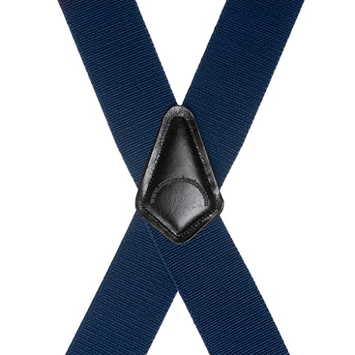 Buy Suspender Store Mens Navy Blue Suspenders 2 Inch Wide Clip 42 IN