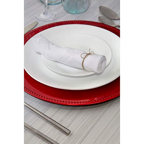 Platos decorativos Home Details 13 pulg, pack 24 miniatura 4