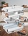 2 PACK Electric Chafing Dish Buffet Set 9 QT Buffet Food Servers and Warmers Digital Display Temperature with 1 Full-size Pan & 2 Half-size Pan Stainless Steel for Parties Weddings Caterings