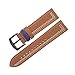 Vintage Leder Uhrenarmbänder Quick Release-Uhr Ersatzgürtel für Männer Uhrenarmband 20mm 22mm, Braun, 20mm