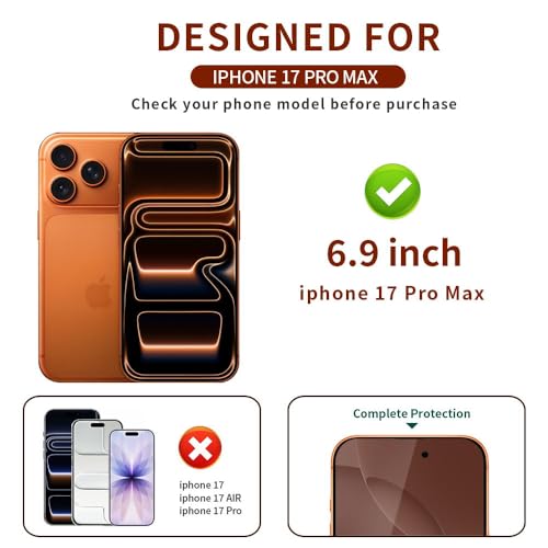 Image of Privacy Screen Protector for iPhone 17 Pro Max 2 Pack Gradient Green