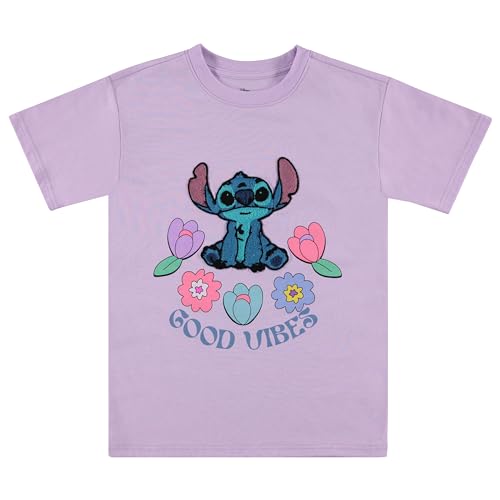 Image of Disney Lilo and Stitch Girls Short Sleeve T-Shirt- Stitch Girls Tee Sizes 4-16