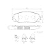 Brembo P83082N Premium Ceramic Front Disc Brake Pad Set SUBARU/TOYOTA/TOYOTA (FAW) OE# 0446502220