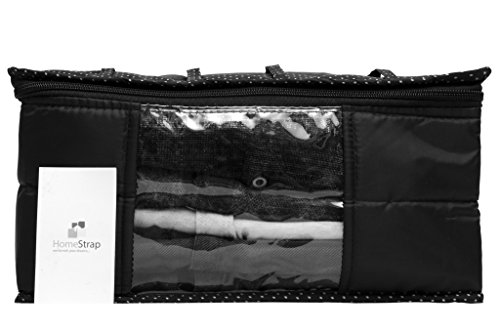 Image of Homestrap Quilted parachute Trouser /Pant Covers - Black - Set of 3