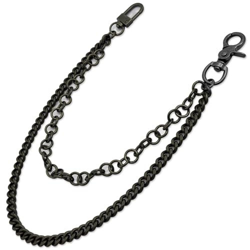 Image of Pants Chain for Men Women,Double Wallet Chain | Stainless Steel Chain for wallet,Heavy Duty Biker Pocket Chains and Jeans