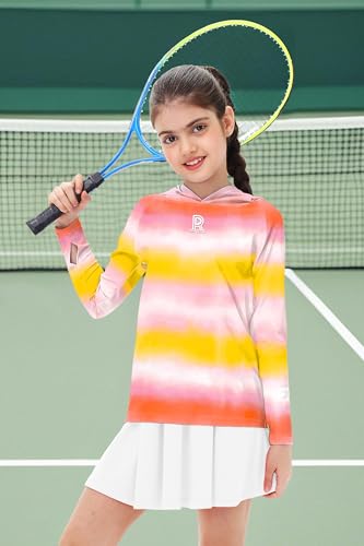 Image of Remimi Kids Sun Shirt Rash Guard Quick Dry Sun Protection Athletic Hoodie Hiking Shirts 3-12 Years