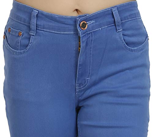 Image of FCK-3 Stretchable Denim Pencil Fit Regular Fit High Waist Jeans for Women