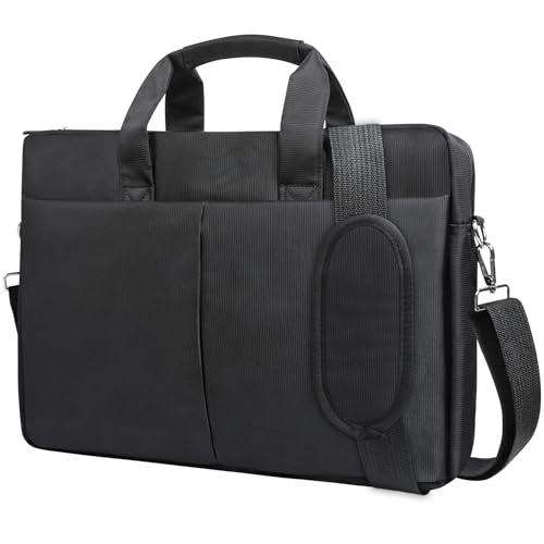 Adattamento Perfetto: Questa borsa pc misura 15,7 x 11,8 x 2,7 pollici (40 x 30 x 7 cm) e offre un adattamento su misura per laptop da 15 pollici, 15,6 pollici e 16 pollici. Le dimensioni garantiscono spazio sufficiente per inserire il dispositivo facilmente, evitando spostamenti eccessivi.