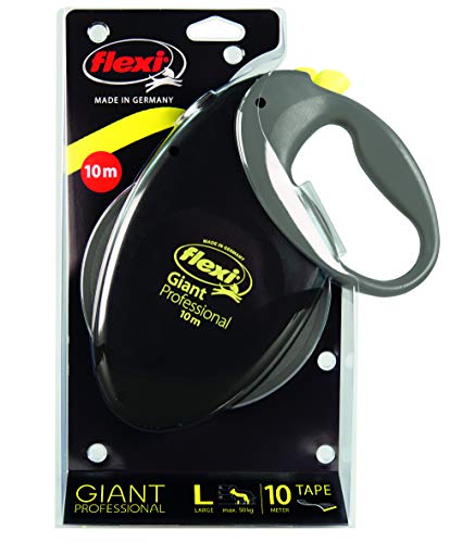 Flexi Giant Professional, Gurt, L: 10 M, Schwarz/Neon #TOP1