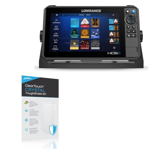 BoxWave Screen Protector Compatible with Lowrance HDS PRO 9 - ClearTouch Crystal ToughShield 9H (2-Pack), Clear 9H Tough Flexible Film Screen Protector