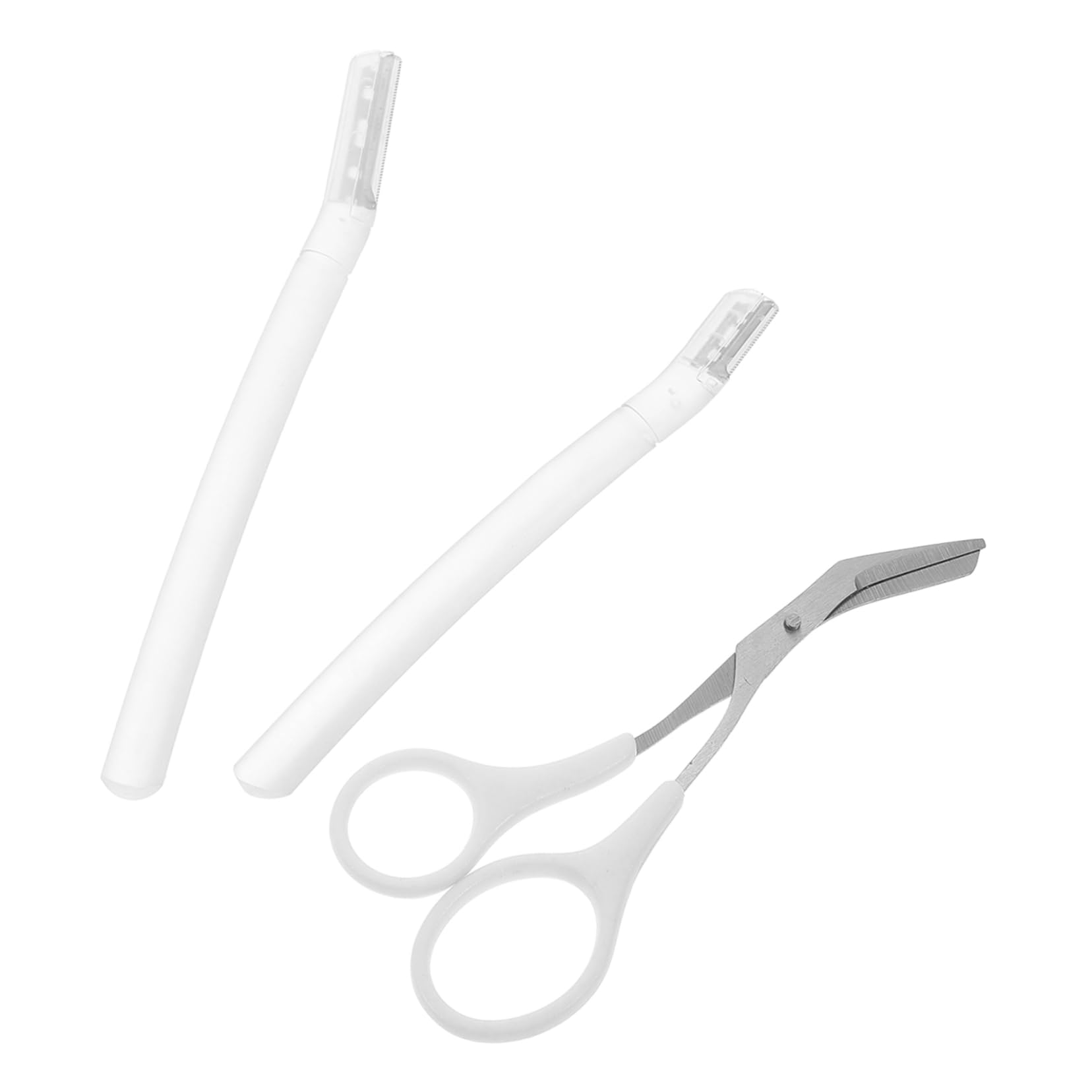 VALICLUD 1Set Transparent Eyebrow Trimmer Set for Beginners Safety Focused Design with Protective Blades Eyebrow Grooming Tools for Men and Women Travel Friendly Set