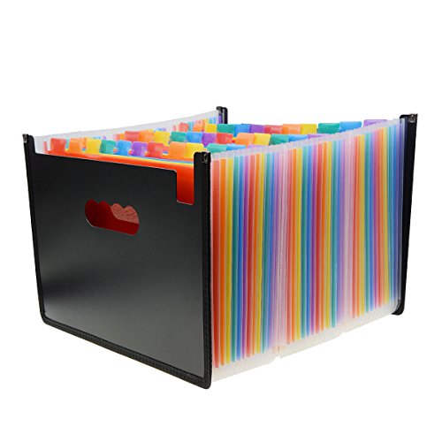 File Organiser, Uotyle File Folders Expanding File Folder A4 Folder Organiser File Boxes with 36 Pockets