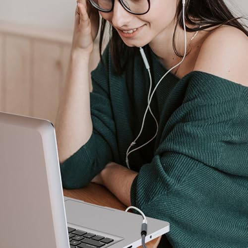 Adaptador USB - Tarjeta de sonido externa, cable de conversión de audio estéreo | Accesorios de transmisión de audio para ordenadores, portátiles, sobremesas, auriculares, auriculares, juegos, vídeos - imagen 9