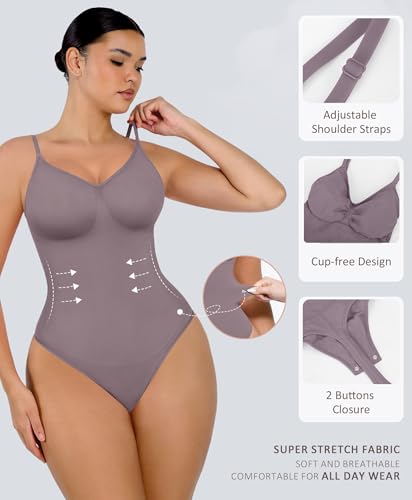 Image of FeelinGirl Shapewear Bodysuit Tummy Control for Women Seamless Body Shaper
