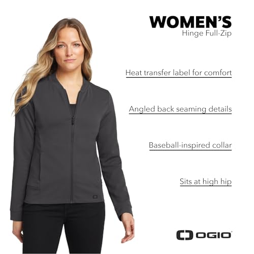 OGIO Women's Hinge Full Zip | Moisture Wicking Zip Up Jacket for Women, Lightweight Workout Jacket4