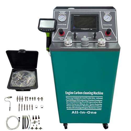 Yokoma 16-in-1 Visual Automotive Cleaning Machine DC12V Multi-Purpose Cleaner Machine with Borescope 116PSI for Fuel/AC/Cooling System and Catalytic Converter