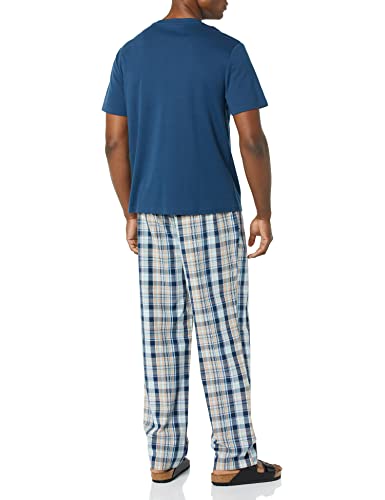 Amazon Essentials Men's Cotton Poplin Pant with Cotton Jersey T-Shirt Pajama Set2