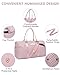 Women Weekender Travel Duffle Bag: Travel Duffel Overnight Bags with Shoe Compartment Large Carry on Tote Bag with Toiletry Bag Weekend Traveling Yoga Gym Hospital for Women with Wet Pocket Pink
