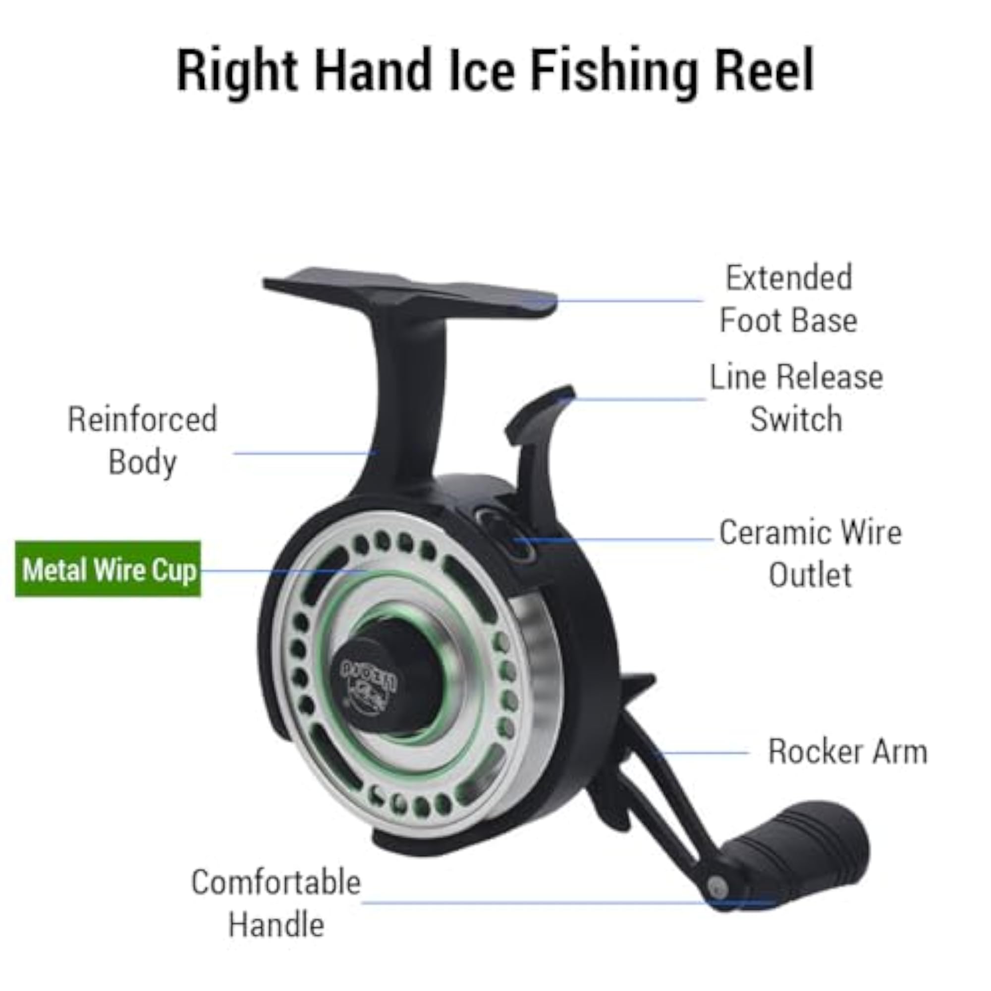 Metal Wire Cup Ice Fishing Reel