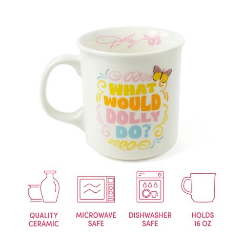 Taza de cerámica Dolly Parton 16 onzas miniatura 6