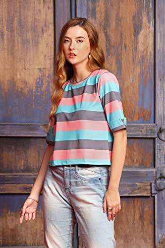 Image of GRECIILOOKS T Shirt for Women | Women T Shirt | T Shirt Women | Casual Loose Fit | Oversized T Shirt for Women | T-Shirt for Women
