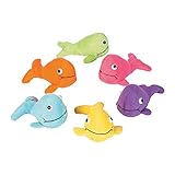 Fun Express PLUSH BRIGHT WHALES (1 DOZEN) - BULK by FX by FX