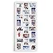 Adeco 24-Opening Decorative Wood Wall Hanging Picture Frame, 4 by 6-Inch, White