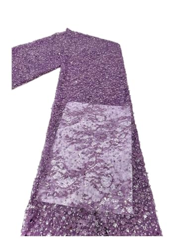 Tissu à paillettes brodé lourd de style frais pour robe de mariée pastel