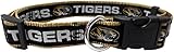 Pets First Collegiate PET Collar NEW VERSION Missouri Tigers Dog Collar, Size Large. Best Sports Team Color for Dogs & Cats. A Shiny & Colorful Dog & Cat Collar Licensed by The NCAA