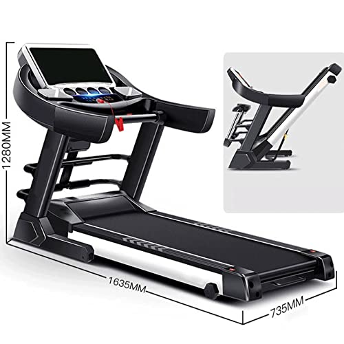 Image of Home Electric Smart Folding Mute Shock Absorption Multi-Function Sports Fitness Equipment Treadmill (Black)