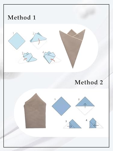 Image of Luckyvestir Pocket Squares for Men Solid Color Cotton Pocket Square Mens Handkerchief for Dinner Church Wedding