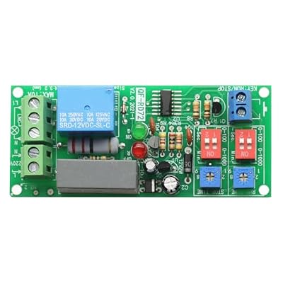 Dual Time Adjustable Cycle Delay Timing Relay Repeat ON Off Switch Infinite Loop Timer Module AC 100V 110V 120V 220V 230V 240V Timer Relay