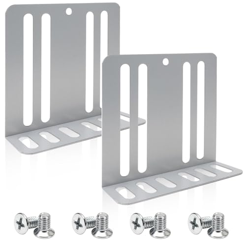 2PCS Car Double DIN Installation Kit Metal Car Stereo Mounting