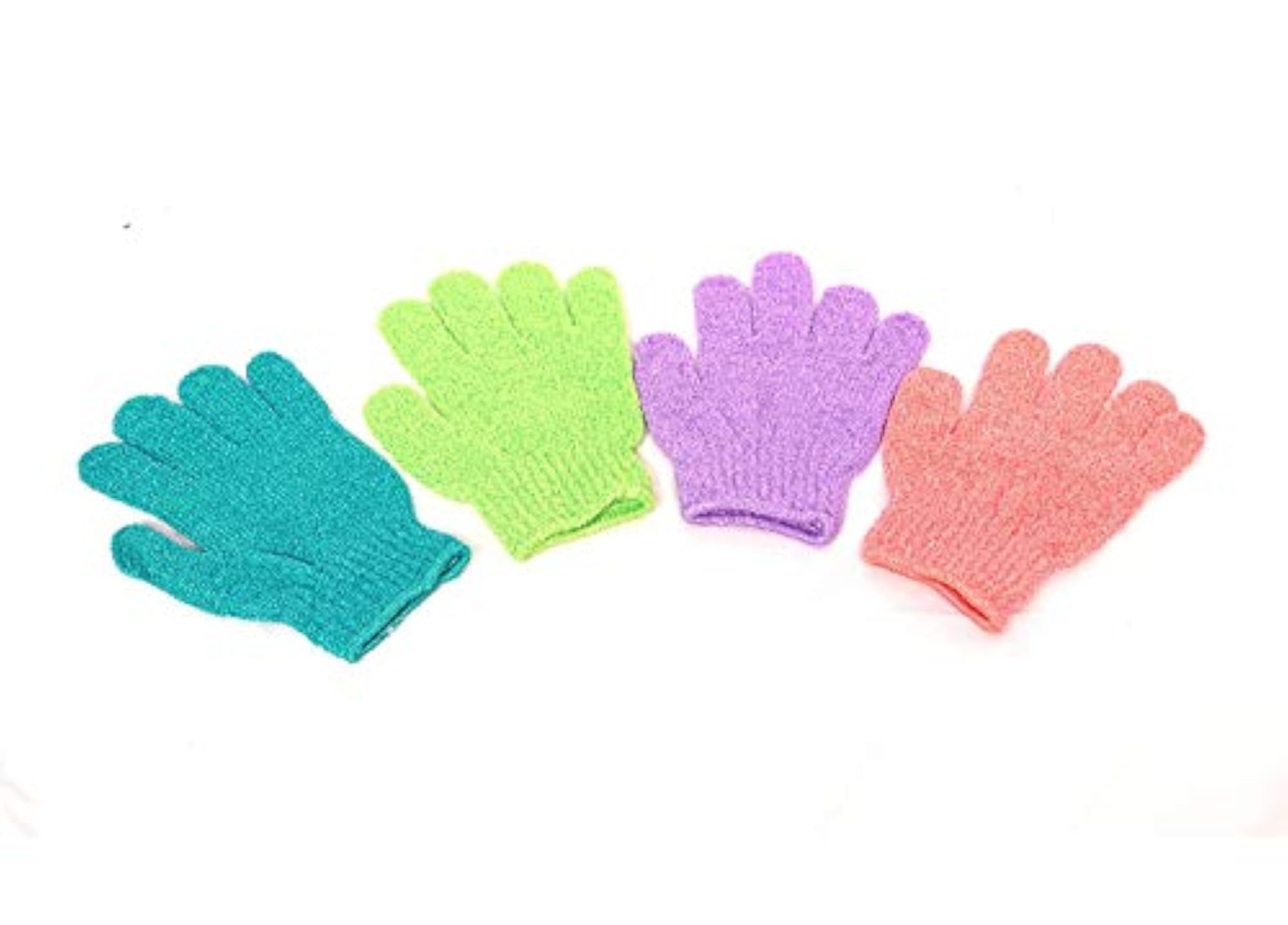 2 Pair Bath Gloves Spa Massage Body Scrubber Cleaner
