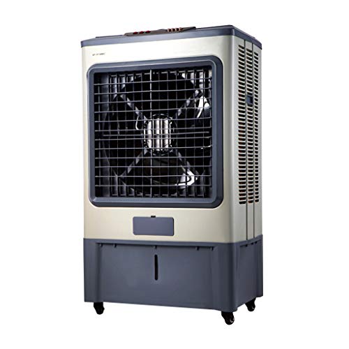 Enfriador de aire para la industria de los aires acondicionados, 3 velocidades, tanque de agua de 45 litros, ventiladores para garaje, almacenes, supermercados 250W (gris)
