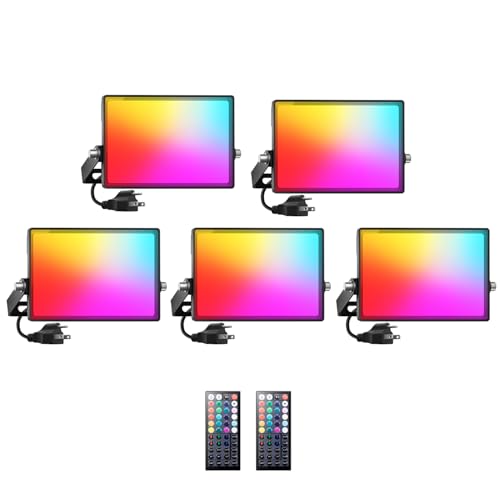 Onforu 30W RGB LED Flood Light Outdoor, 2000LM Color...