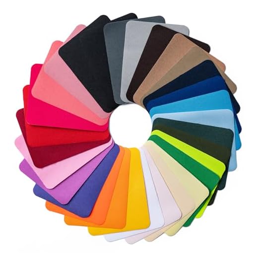 30-Pack Iron-On Fabric Repair Patches Multi-Color