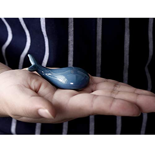 image for RAYNAG 4 Pack Dolphin-shaped Chopstick Holders Ceramic Fork/Spoon Rest