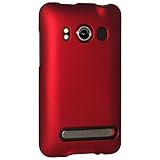 Amzer Rubberized Snap-On Crystal Hard Case for HTC EVO 4G - Red