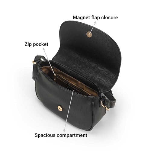Image of Mochi Metro Black Oriane Top Handle Sling Bag Clairette Sling Bag