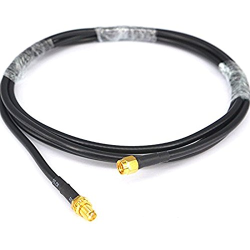 RF Coaxial Cable SMA Male to SMA Female Plug Connector Handheld Ham Radio Antenna Extension Low Loss Coax Cable RG58 5M Ships from USA