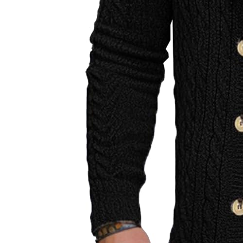 Mens Shawl Collar Long Cardigan Buttons Twist Knited Cardigans for Men Longth Cardigan Sweater Casual Overcoat4