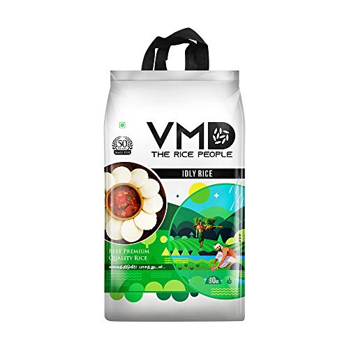 VMD Special Madurai Malligai Poo IDLY/DOSA Rice (Boiled ) - 10 Kg (India's Best Rice)