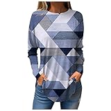 Womans Shirts Fall Women Shirts Loose Dressy Tops for Women Sports Shirts for Teens Girls Soild Long Sleeve Shirts for Women Trendy Fall（4-Light Blue，Medium）