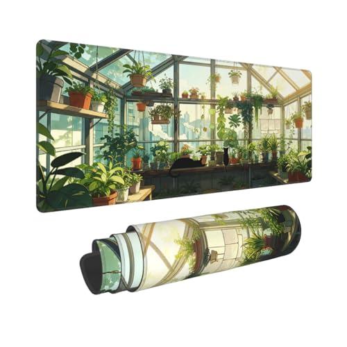 Tapis de souris de jeu 80x30 cm antidérapant motif fleur de cerisier