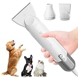 Jellyfish Dog Hair Dryer Handheld Lightweight Blow Dryer, High Velocity Dog Blower for Pet Grooming 1.21 lb, 2 Speeds, 4 Temps,Portable for Trave