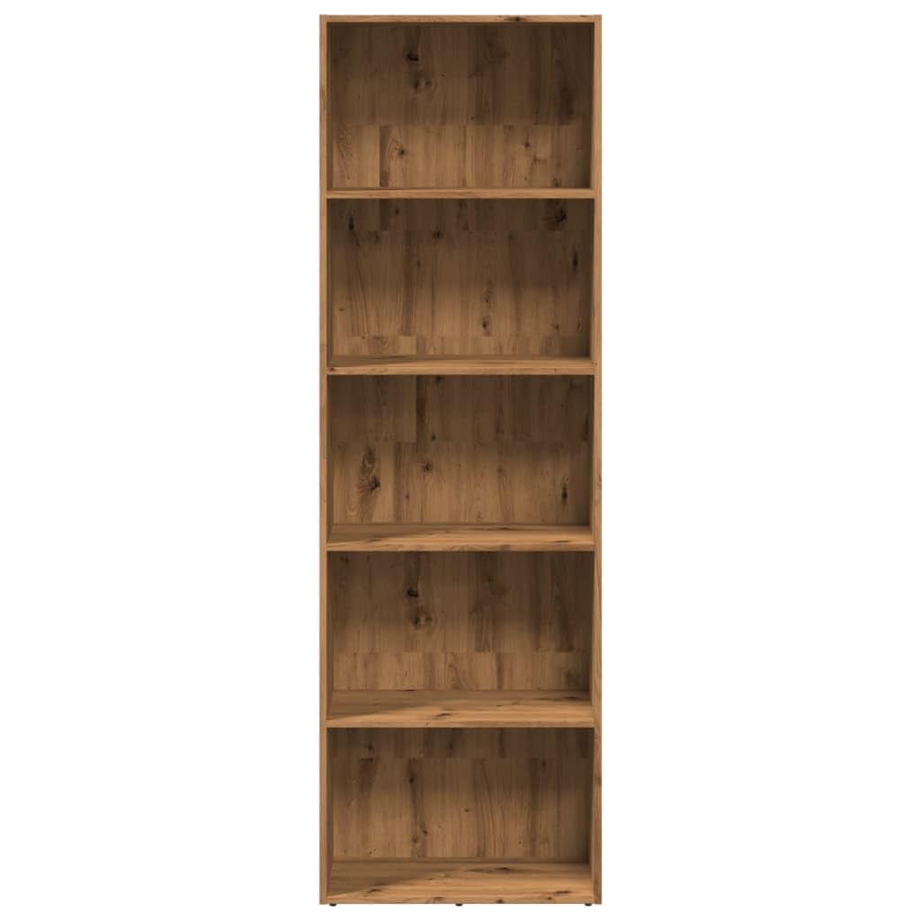 Generisch Bücherregal Artisan-Eiche 60x30x189 cm Holzwerkstoff,Möbel,Regalsysteme,Bücherregale Bücherschränke-857925