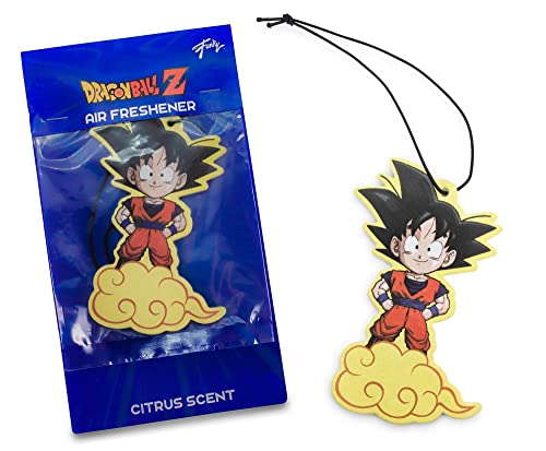 Dragon Ball Z Chibi Goku on Nimbus Air Freshener, Citrus Scent | Provides Long-Lasting Fragrance,...