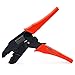 Baomain Ratchet Crimper Plier HS-07FL Flag Female Quick Disconnects Crimping Tools Use for 1.5-2.5 mm² (15-13 AWG) Red