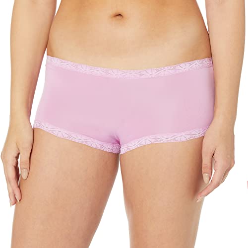 Boyshort Microfibre avec Dentelle Maidenform 40760 Lilac Petal Taille 7